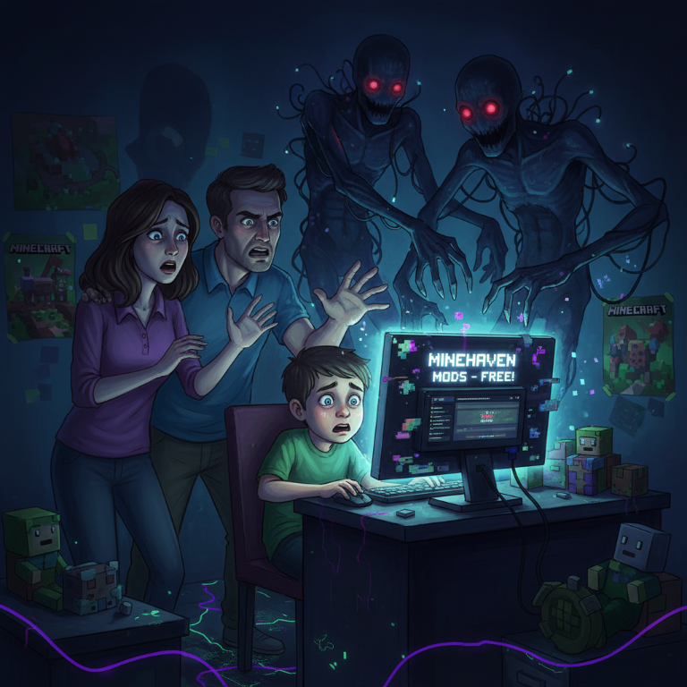 “Cozy Minecraft without griefers” — promised the server. Kids downloaded mods, parents got a stealer and $300 blackmail