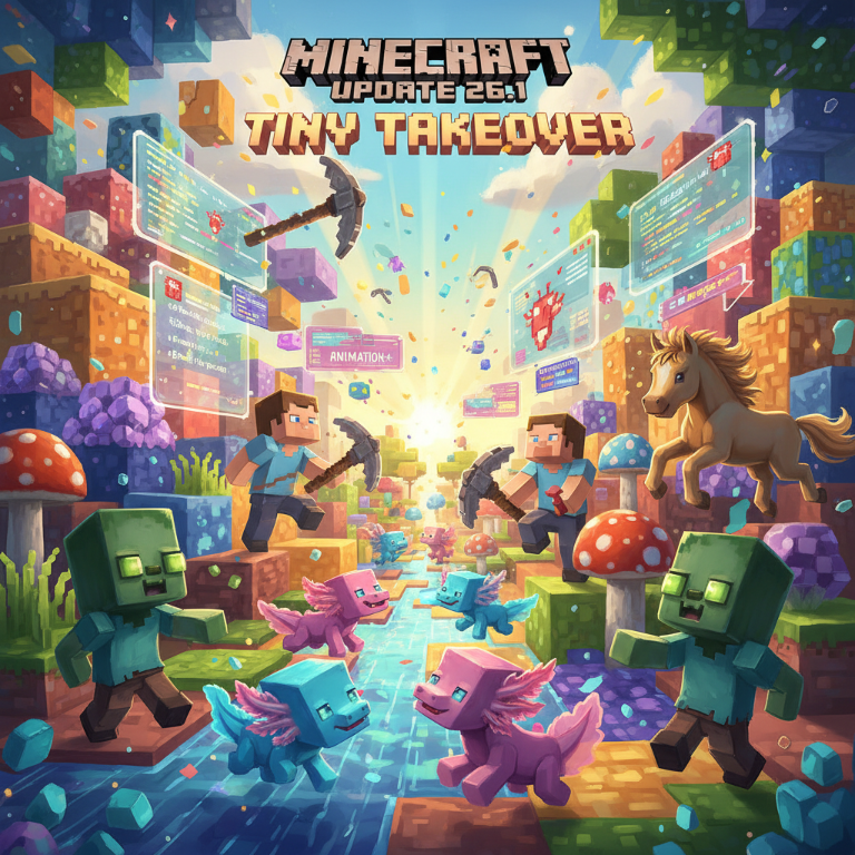 Minecraft Prepares for Tiny Takeover: What to Know About the 26.1 Update Pre-Releases